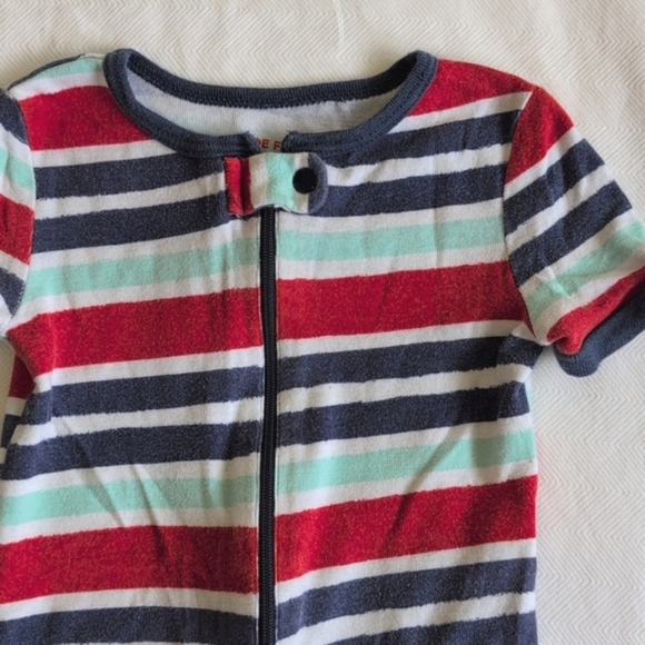 joe fresh snug fit cotton zipper romper summer pajamas 18-24 months baby boy - Picture 2 of 6